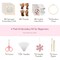 Embroidery Kit for Adults, 4 Sets Cross Stitch Kits for Adults with Stamped Flower Pattern and Easy Instruction, Embroidery Kits with Embroidery Hoop and Color Threads